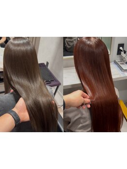 個々の髪質や髪の状態を丁寧に見極め、オーダーメイドで調合する新しい縮毛矯正【美髪矯正】が大人気！