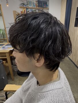 ブゾン(buZon) マッシュウルフ×シャドウパーマ