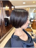 30代/40代/50代/大人可愛い/ショートボブ/骨格補正