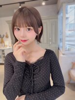 カシュカシュ 表参道(cache cache)&nbsp;ミニボブ/ちょい厚めバング/ぱっつん/外ハネ/似合わせカット前髪