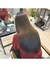 【細毛の方にオススメ】モイスチャー縮毛矯正+カット+カラー+TR¥20300