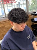 波巻きパーマ