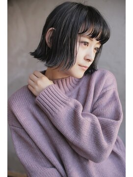 ソイ コンク 下北沢(soi conc) ブルーアッシュ×外ハネボブ