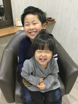 ヘア サロン ラフ(Hair Salon RougH)の写真/『気持ちがわかるからこそ、オシャレをお手伝いしたい…』実際に子育て中の夫婦が営むアットホームサロン。