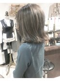 【Marl】ブルーベージュカラーの切りっぱなしセミディ♪