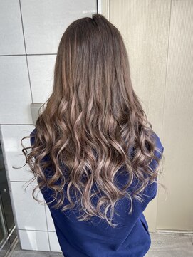 ミラシィ 稲毛(Mirashy) プルエクステでグレージュロングヘア♪