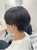 ニュアンス縮毛矯正韓国センターパート毛流れパーマ