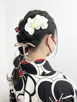 シアー(sheer) 《sheer /氏家》＃ロープ編み＃編み下ろしアレンジ＃卒業式