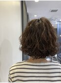 波巻きパーマ