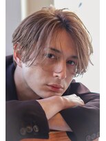 毛流れニュアンスパーマカルマパーマセンターパート刈り上げ