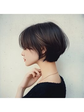 ユキオ オブ ヘアー(YUKIO of Hair) 大人美人ショートボブパーマウルフパーマアッシュベージュ