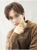 韓国ニュアンスパーマシャドウパーマワックスなしセンターパート
