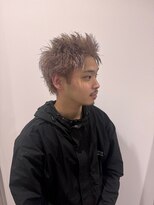 シカ 神戸三宮元町店(Cica)&nbsp;スパイキーショート メンズ ハイトーン ブリーチ 三宮