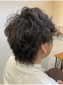 ソフトウルフ×パーマ