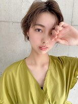 アール ヘアー デザイン(r hair design)&nbsp;小顔見せショートベージュカラーブリーチしない透明感カラー