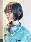 ミディアムボブおくれ毛美髪顔周りレイヤー_ba547011