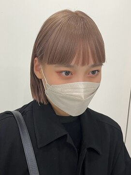 ミーム 原宿 表参道(meme) ☆ハイトーンブリーチミルクティーカラーホワイトベージュカラー