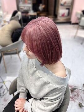 ジーナ 名駅(XENA.) 《chii》ローズピンク/ピンクカラー/暖色/ブリーチカラー