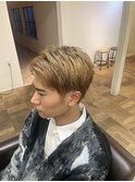 イメチェン/ホワイトブロンド/外ハネボブ/美髪/草津/南草津