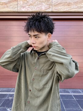 ヒュージ 表参道(huge) スパイキーショート/メンズ/シャドウパーマ/ニュアンスパーマ