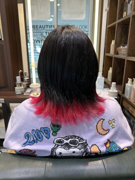 リック(Ric by KENJE) 【黒×赤　インナーカラー】