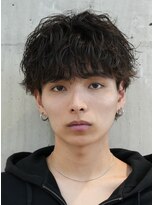 レタッチ バイ フィフス 天神大名(RETOUCH by fifth)&nbsp;福岡天神ゆるめシャドウパーマメンズマッシュウルフカット緩め