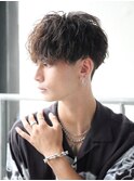 【無造作】ツイスト+波巻きパーマ