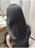 ダークグレージュ/レイヤーカット/ロングヘア