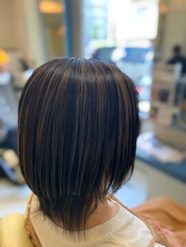 ヘアープレイスクリアライン 栄町店(hair place CLEAR LINE) 【コントラストハイライト】髪質改善/トステア/メテオ