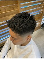 ワークス 下北沢(WORKS) 直毛改善!ショートパーマスキンフェード【下北沢/バーバー】