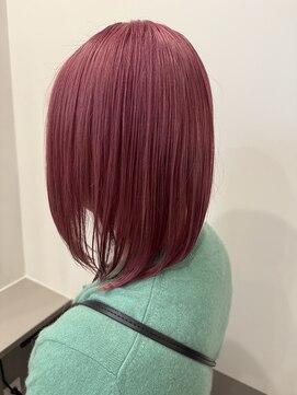 ドッグスター(dog star) 秋冬ハイトーンケアブリーチビビットピンク 登戸/向ヶ丘遊園