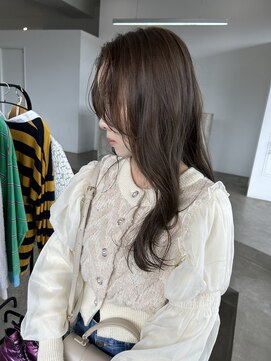 ノートエートル 西金沢(Nought etre) wカラー/大人スタイル/オリーブブラウン/ツヤ髪スタイル