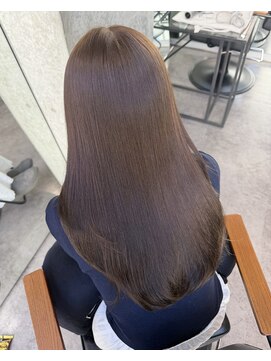 ルート 南堀江(route) シナモンベージュ/髪質改善/艶髪/縮毛矯正/前髪カット/南堀江