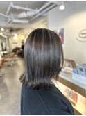 外ハネシルバーハイライト