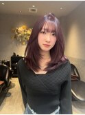 ダークアッシュ/大人ガーリー/似合わせカット/着物ヘア10代20代