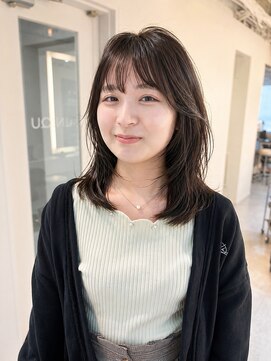ユニク(uNIQU) 20代30代ヘア顔周りレイヤー【大通】
