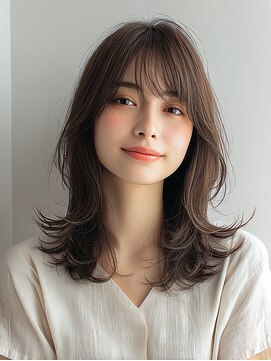 コトンアトリエ 人形町(COTON atelier) ミルクティーブロンド/ダークブルー/デジタルパーマ/人形町
