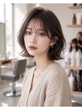 ロア 江坂(LOA) 柔らかさのあるレイヤーボブ