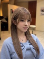 クラン 横浜(Clanc) ミルクティーベージュ×ストレートロング