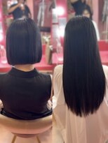 ザレイヤー 梅田(THE LAYER)&nbsp;【羽エクステEX 110本】羽エクステで作るさり気ないハイライト