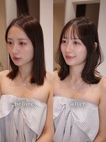 ヴィヴィッド オモテサンドウ(ViViD omotesando)&nbsp;【仕事中も可愛い◎】ミディアムレイヤー×モカブラウン
