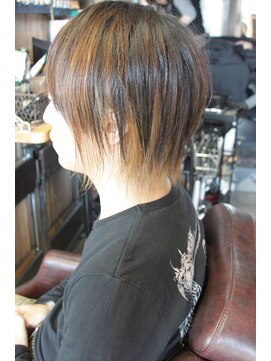 オーバーキャプテンネイキッド(OVER CAPTAIN NAKED) インナーハイライト×レイヤーショート