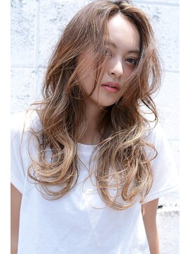 ミラバイグリーン(Mira by green) beach wave gradatin long#27