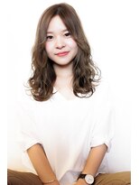 アグランテトラ 野田阪神店(a Gland tetra)&nbsp;無造作ウェーブワンカールレイヤー×大人グレージュスタイル