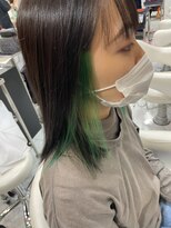 マニクレアーレ 北千住店(mani CREARE) グリーンインナーカラー