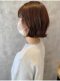 暖色×ボブ