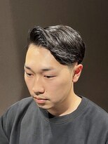 ビーダンディー(Bee dandy)&nbsp;ビジネスフォーマル ツーブロックショート 七三オールバック