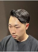 ビジネスフォーマル ツーブロックショート 七三オールバック