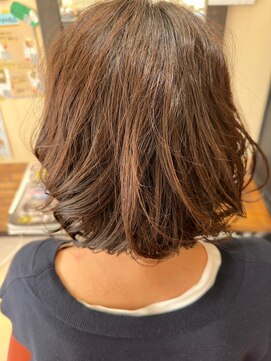 ヘアスタジオブービー ゆるふわボブ/シークレットハイライト