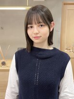 ローレン(LOREN)&nbsp;ミルクティーベージュぷつっとボブケアブリーチ 梅田